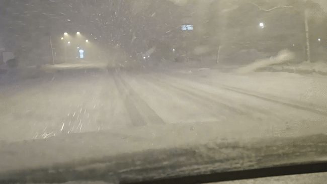Hazardous travel conditions impact Upstate New York during snow squall