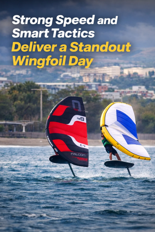 Strong speed and smart tactics deliver a standout wingfoil day