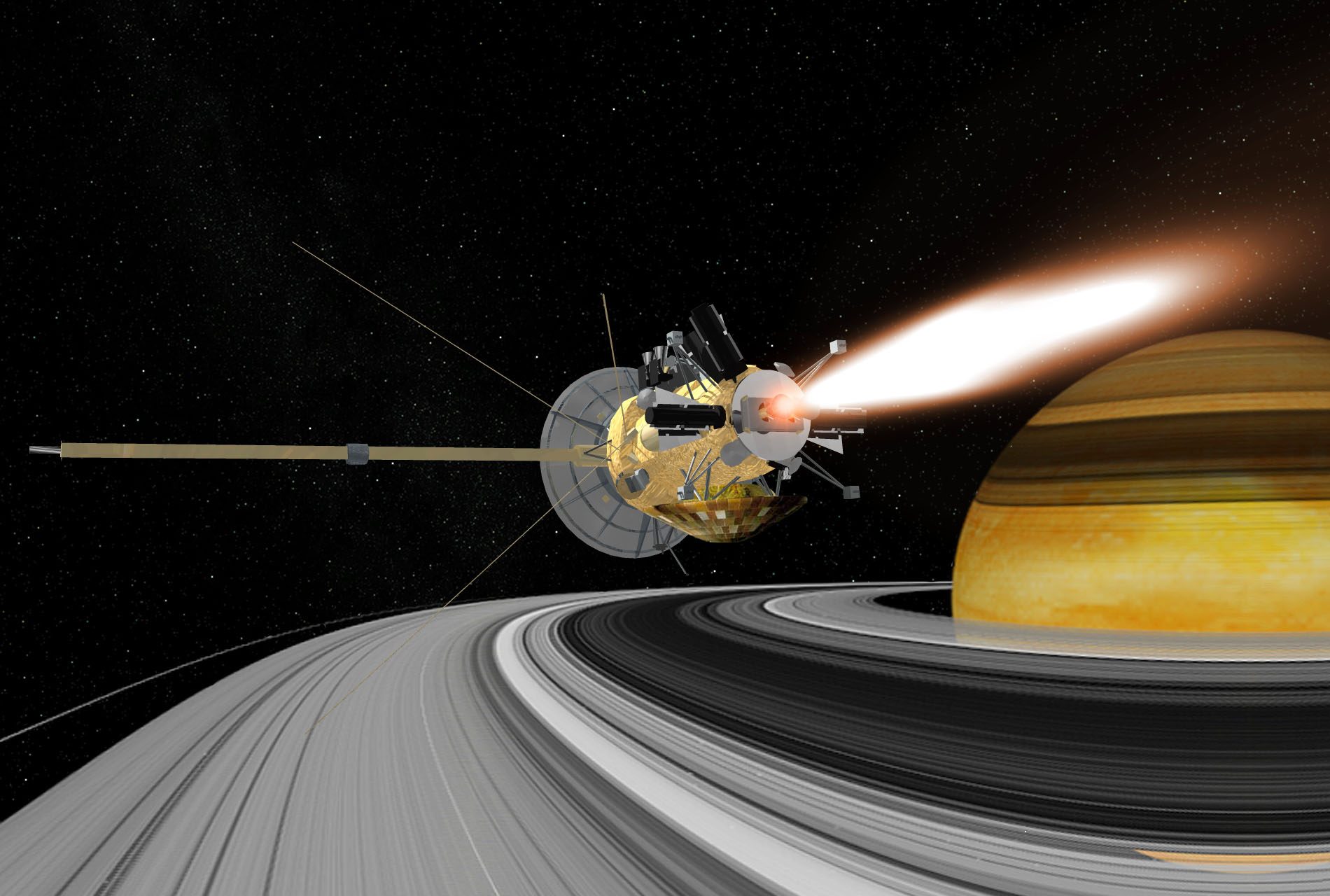 De planeet met de beroemde ringen