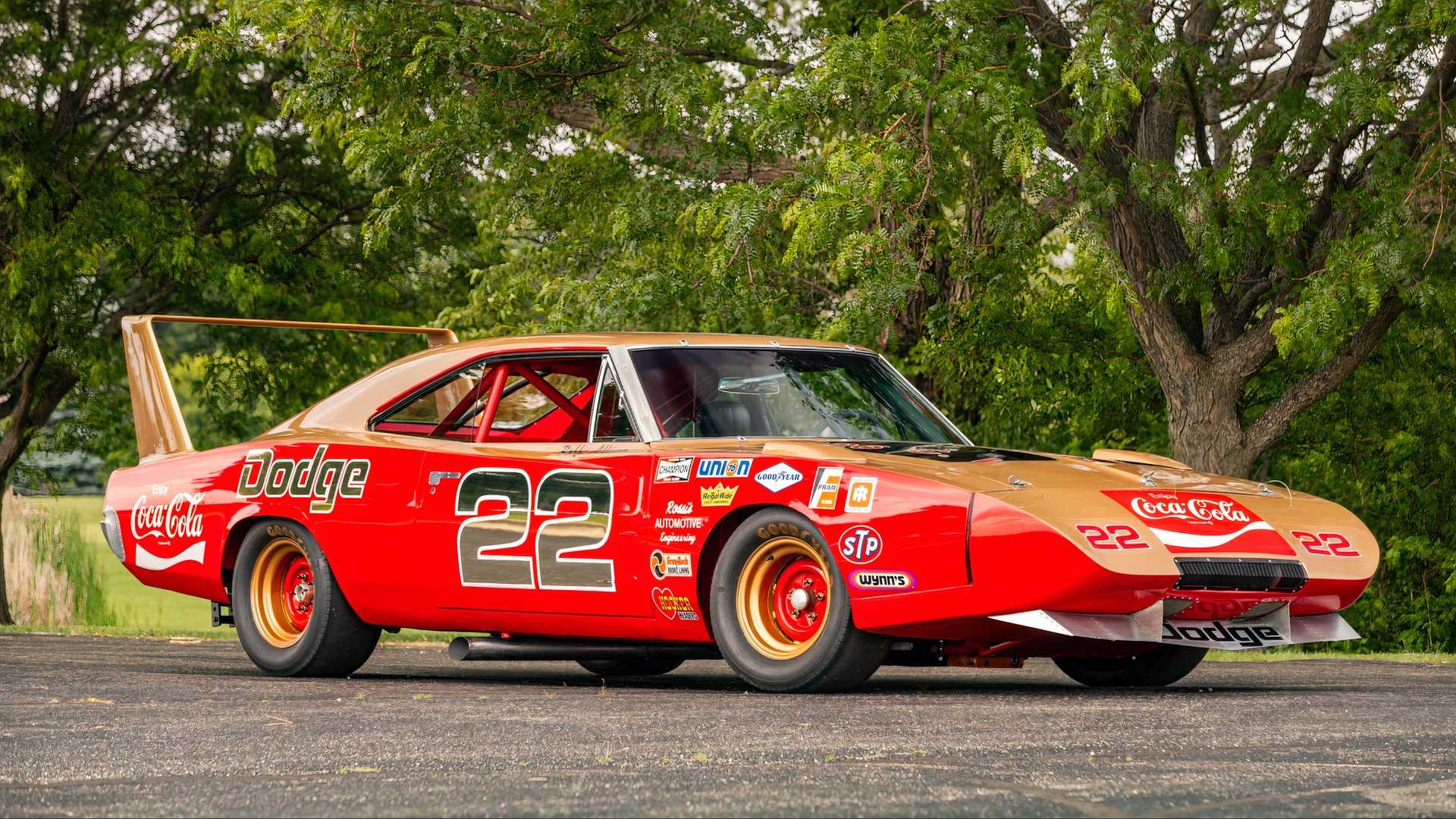3/4 side view of Bobby Allison's 1969 Dodge Charger Daytona