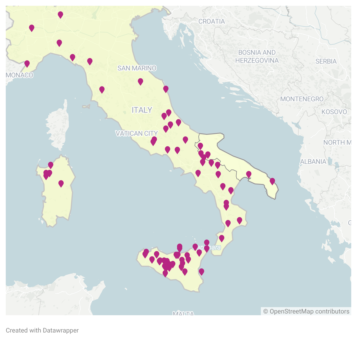 Map Of 1 Euro Houses In Italy 2026