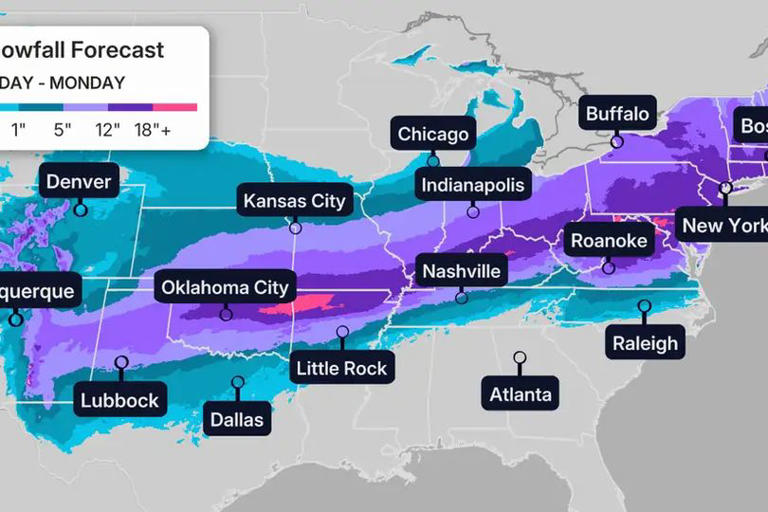 National Guard deployed ahead of 'disaster' 20 inch snow bomb set to ...