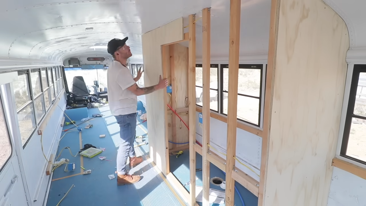 How to build a school bus into a tiny house on wheels