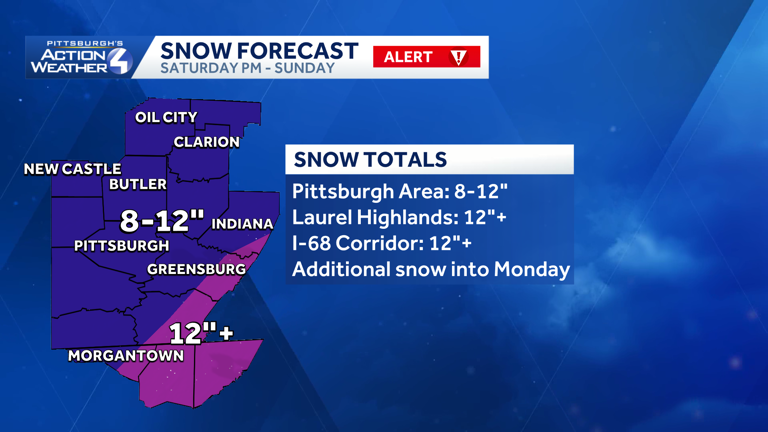 Winter storm warning for Pennsylvania ahead of major weekend snowstorm