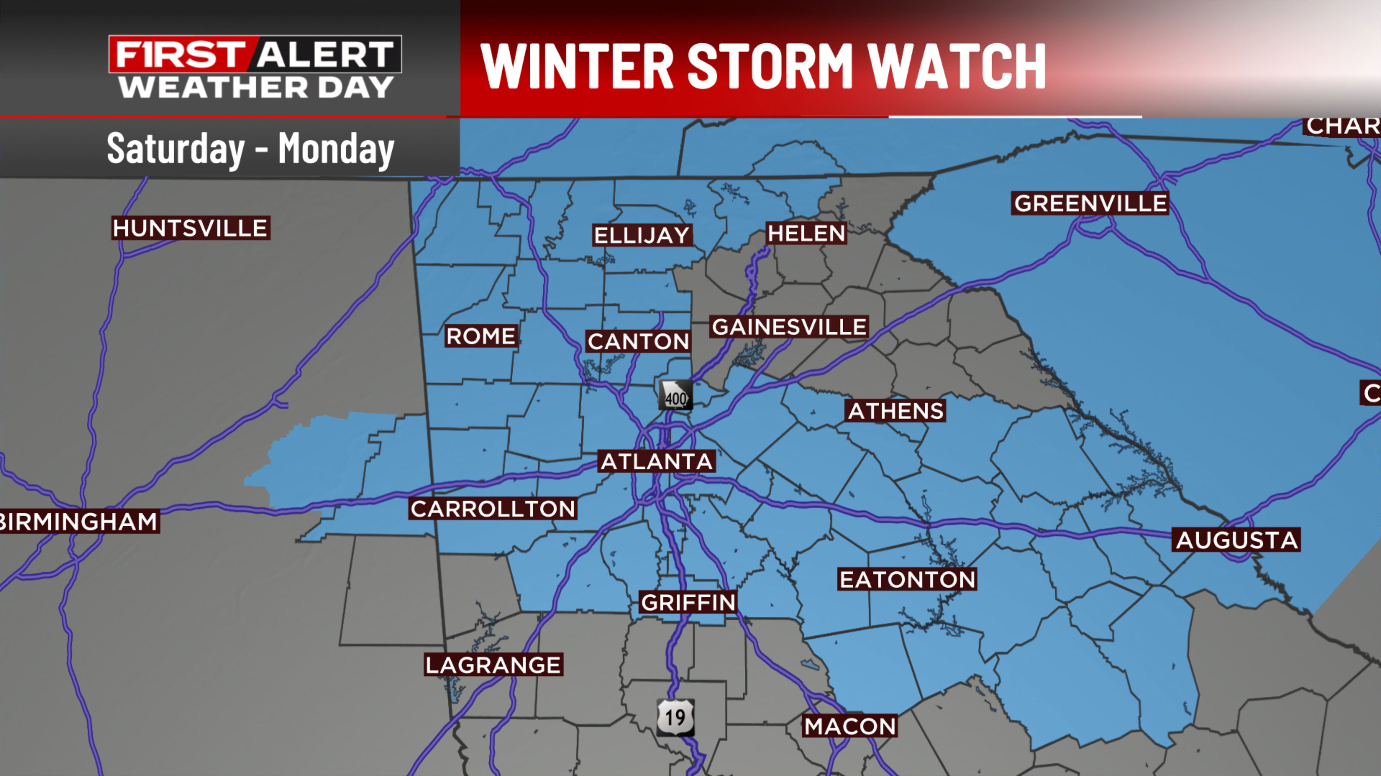 Live updates: North Georgia prepares for major winter ice storm