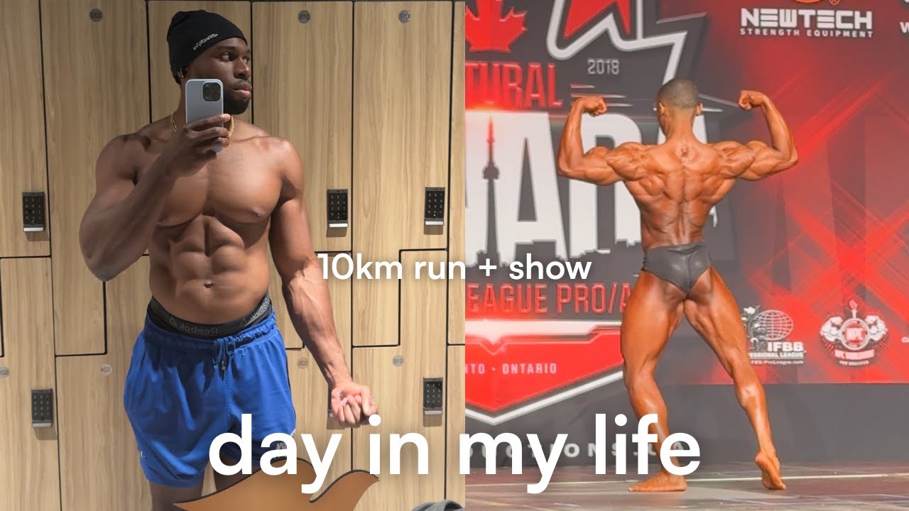 I ran 10km before the national bodybuilding competition