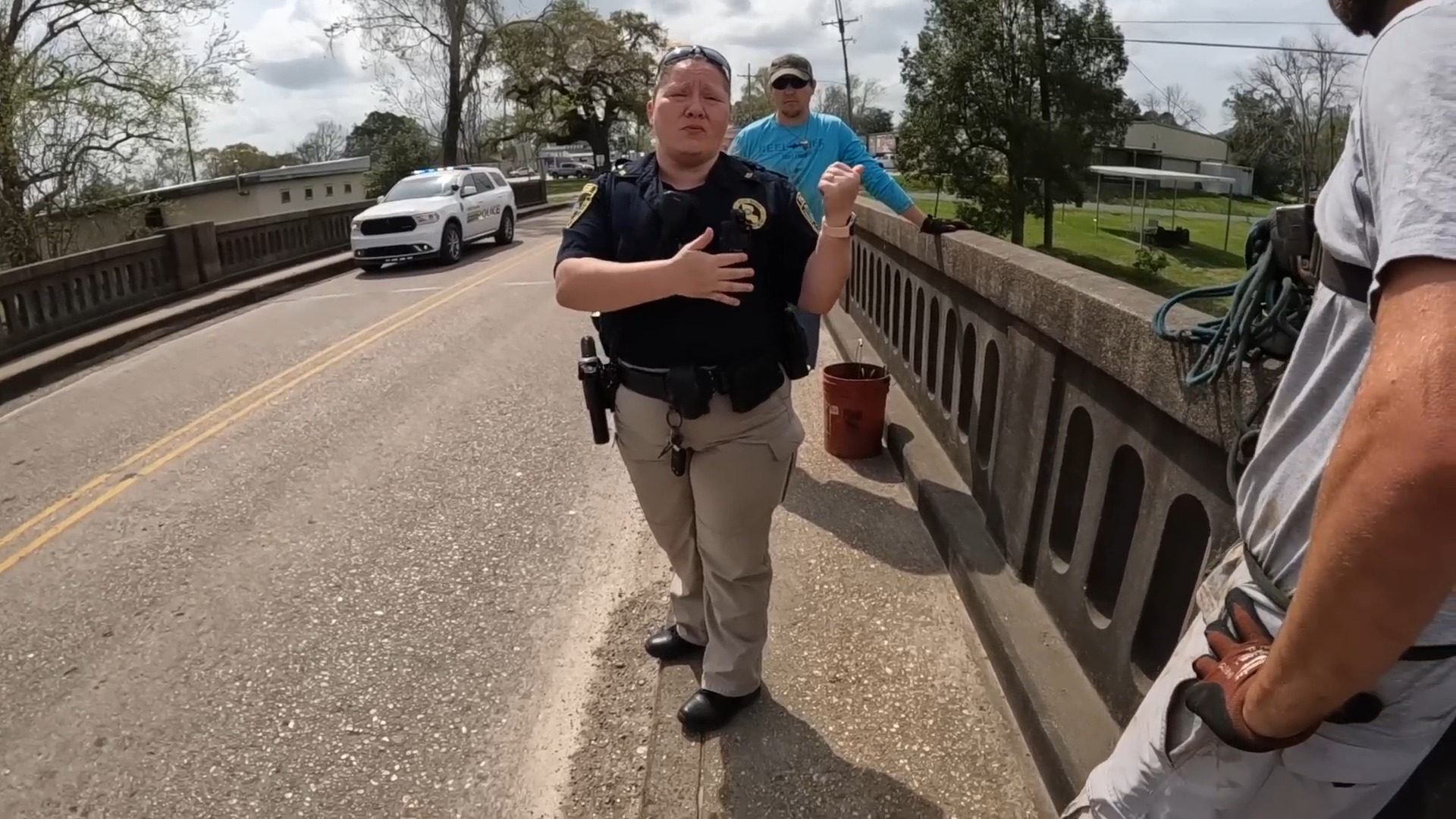 This Karen cop didn’t like magnet fishing… we were forced out