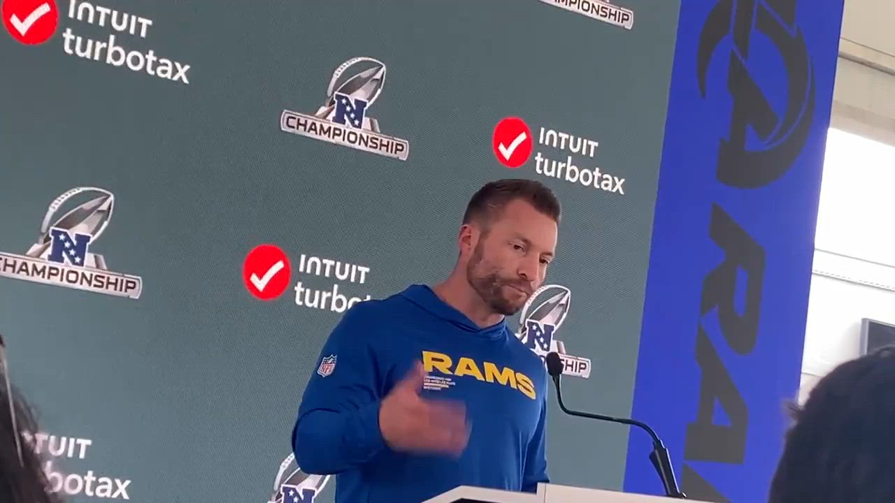 Los Angeles Rams head coach Sean McVay on the role of a head coach ...