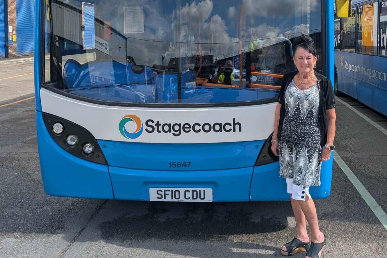 Brave Marilyn celebrates 35 years at Doncaster bus operator