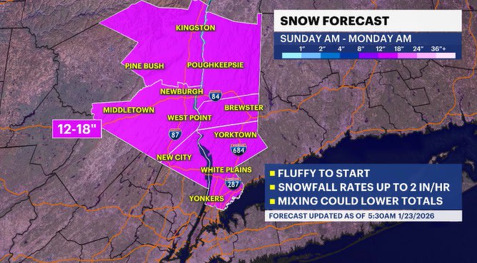 Storm watch: Major winter storm arrives Sunday and could bring over 12 ...