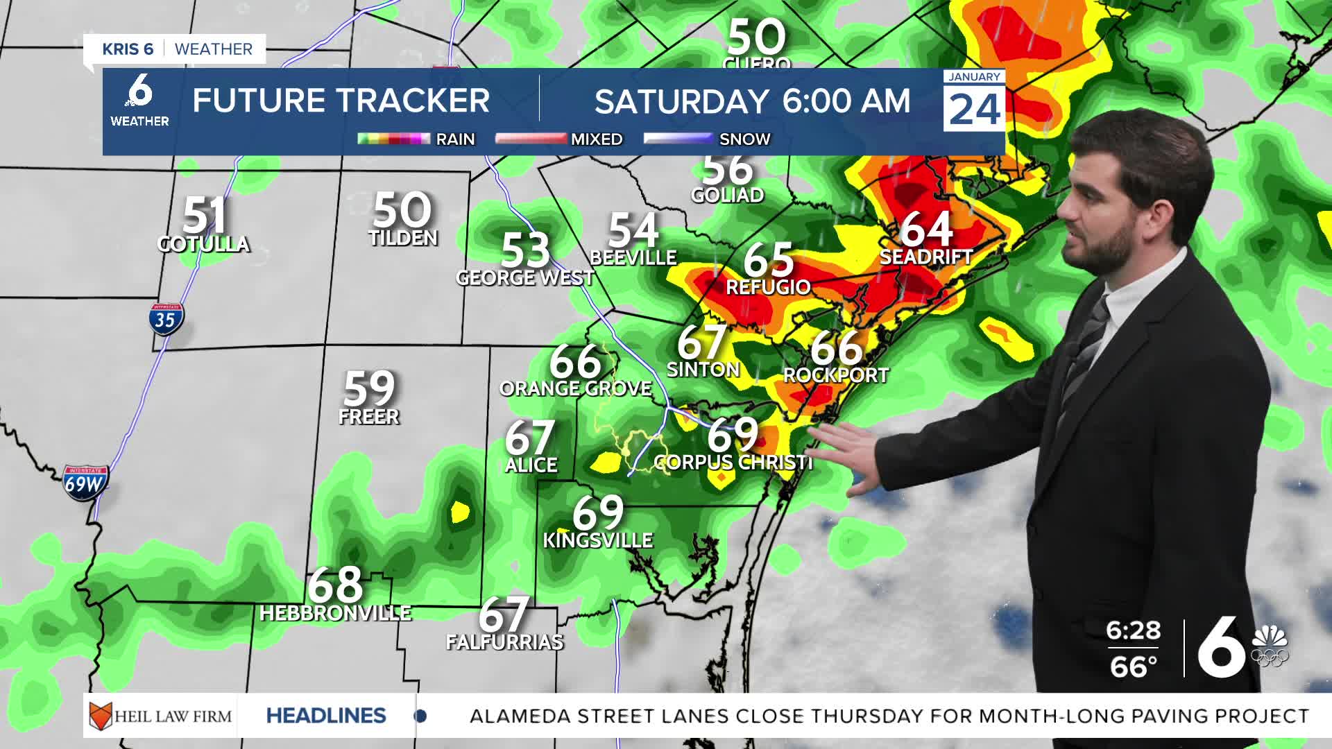 Cloudy and warm for Friday with a few showers before the Arctic blast ...