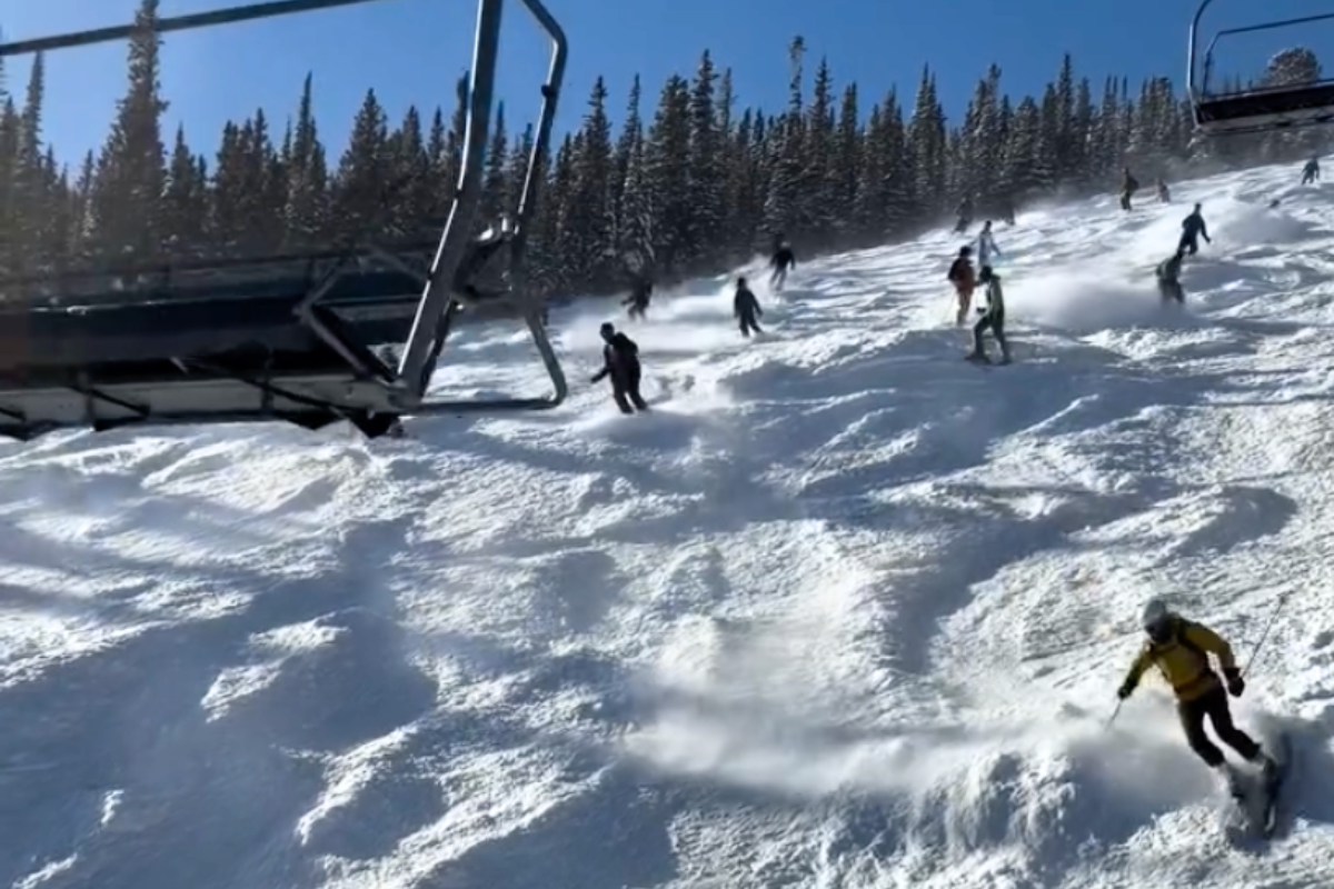 Colorado skiers swarm trail in seconds after rope drop amid wild powder ...