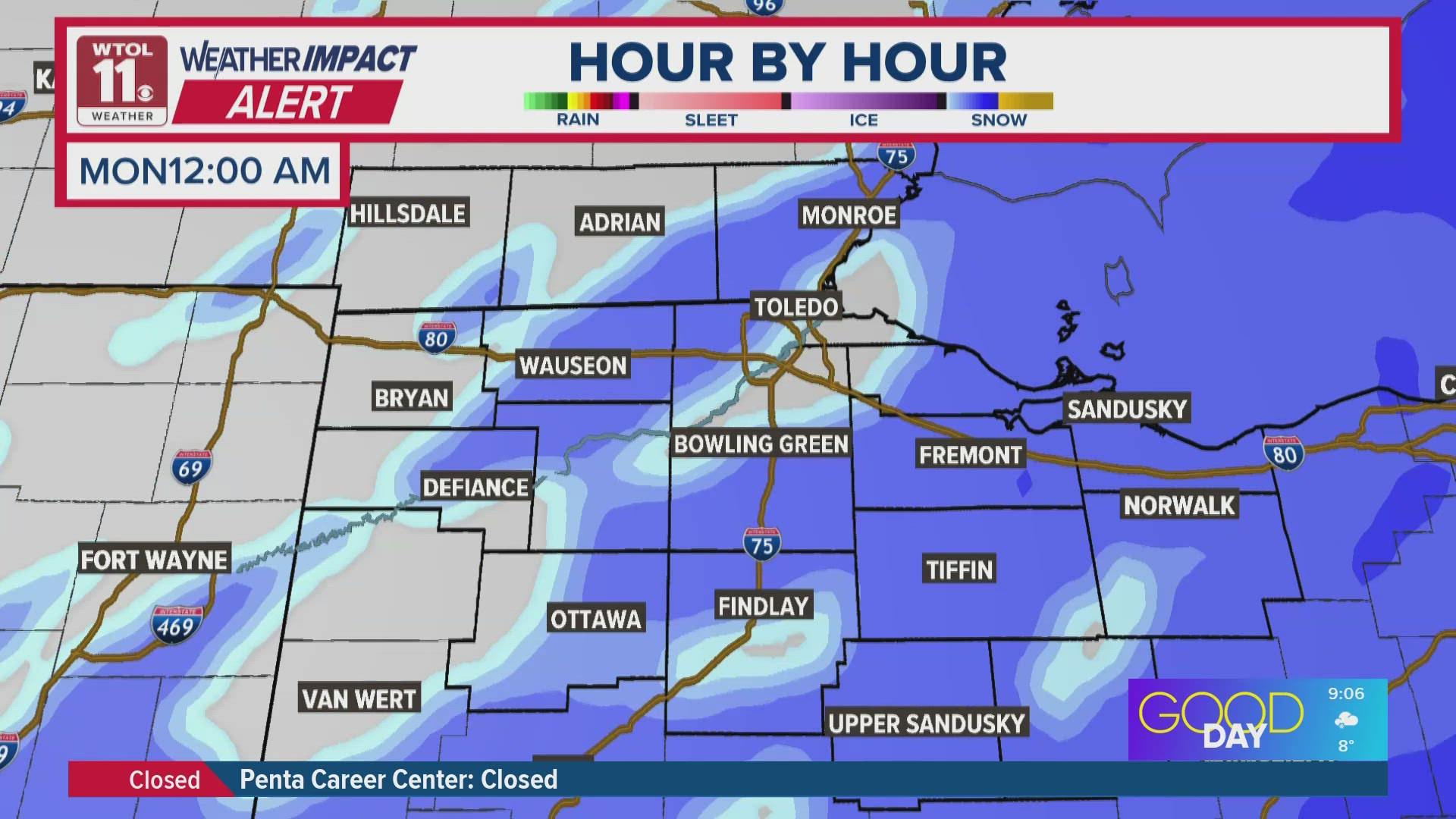 Winter storm: Snow totals, timing in Toledo | WTOL 11 weather impact