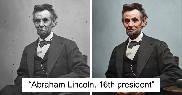 26 colorized historical portraits of US presidents