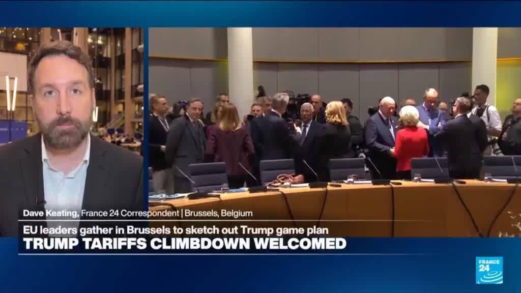 EU leaders welcome Trump tariffs climbdown and call to move ahead with ...
