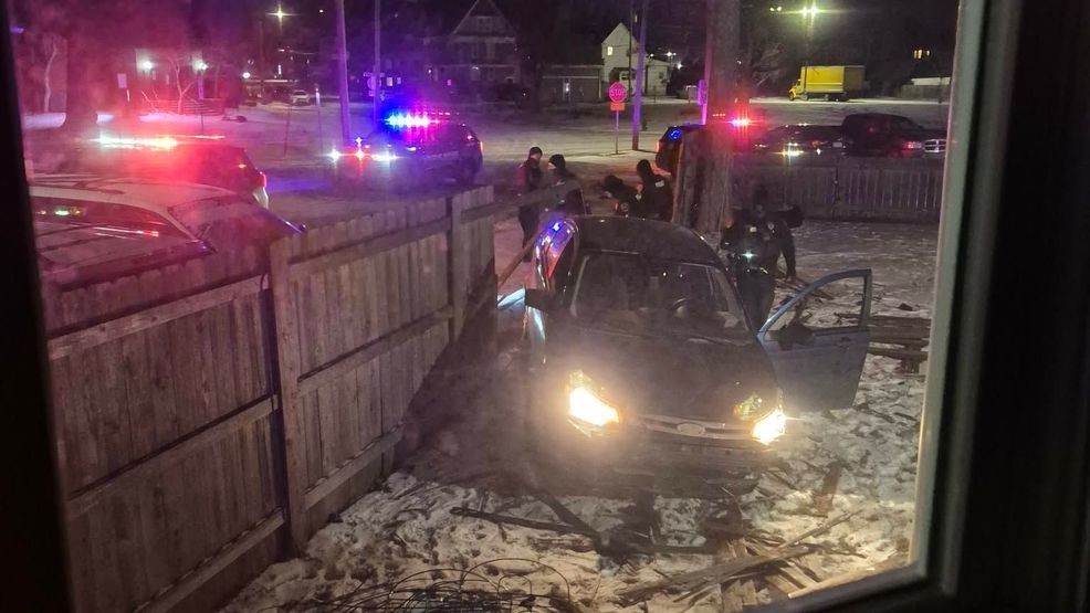 Two men arrested in Cedar Rapids after police chase ends in backyard crash