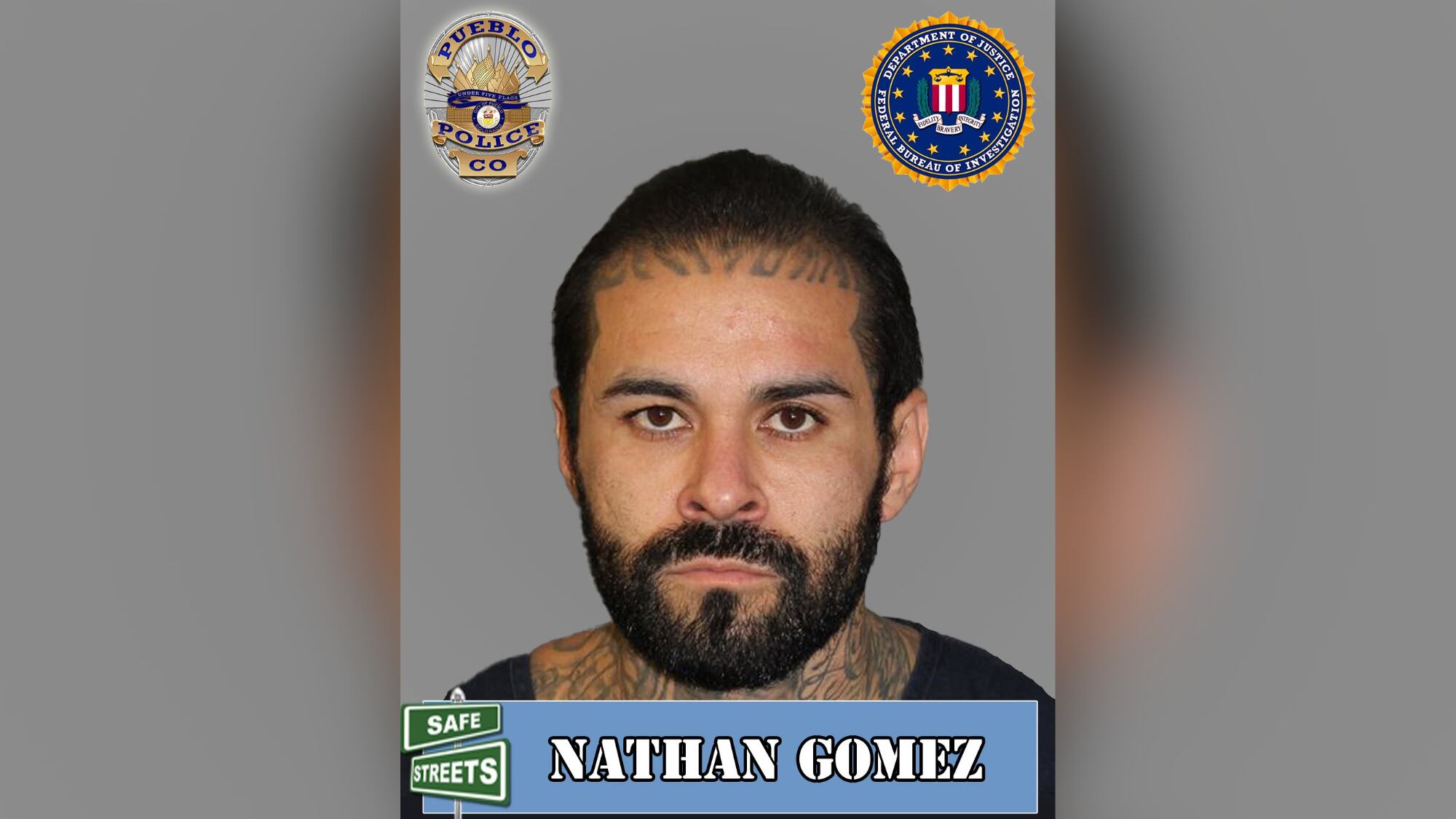 Pueblo police officers searching for man wanted on assault charges