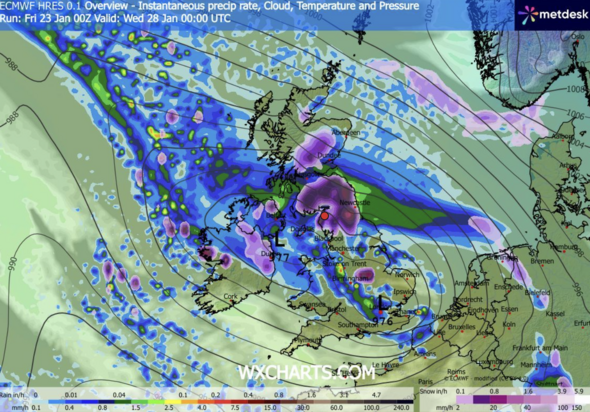 Snow maps show 12 UK cities to miss out as 24 hours of blizzards hammer ...