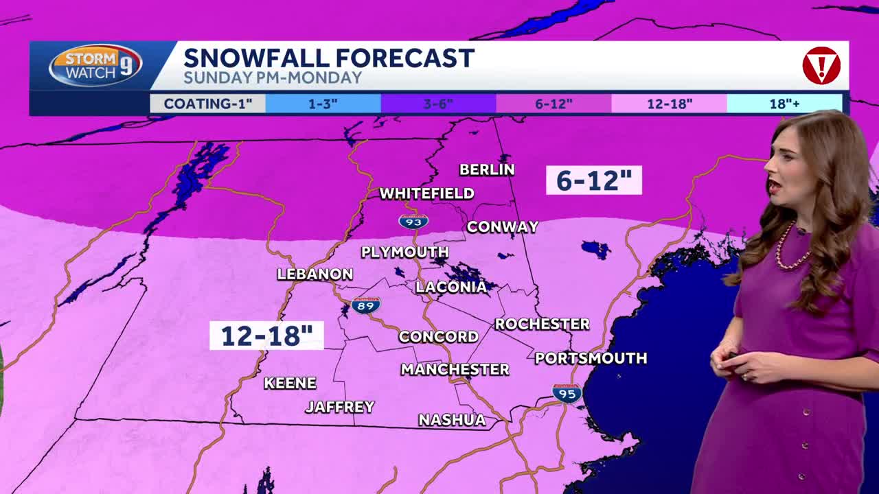 Video: Incoming snowstorm for second half of weekend