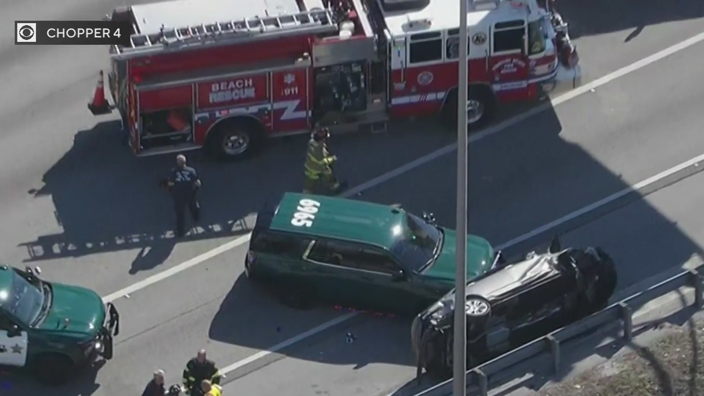 Broward Sheriff’s Office involved crash reported on I-95 in Pompano Beach