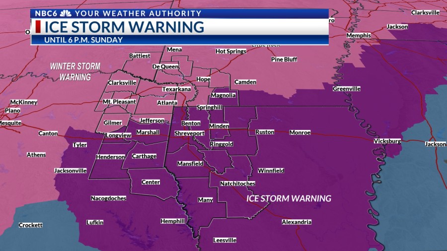 Ice storm warning, winter weather begins this evening into tonight