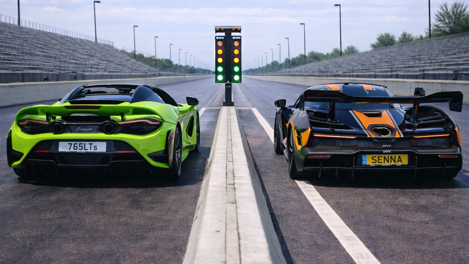 McLaren Senna vs McLaren 765LT drag race