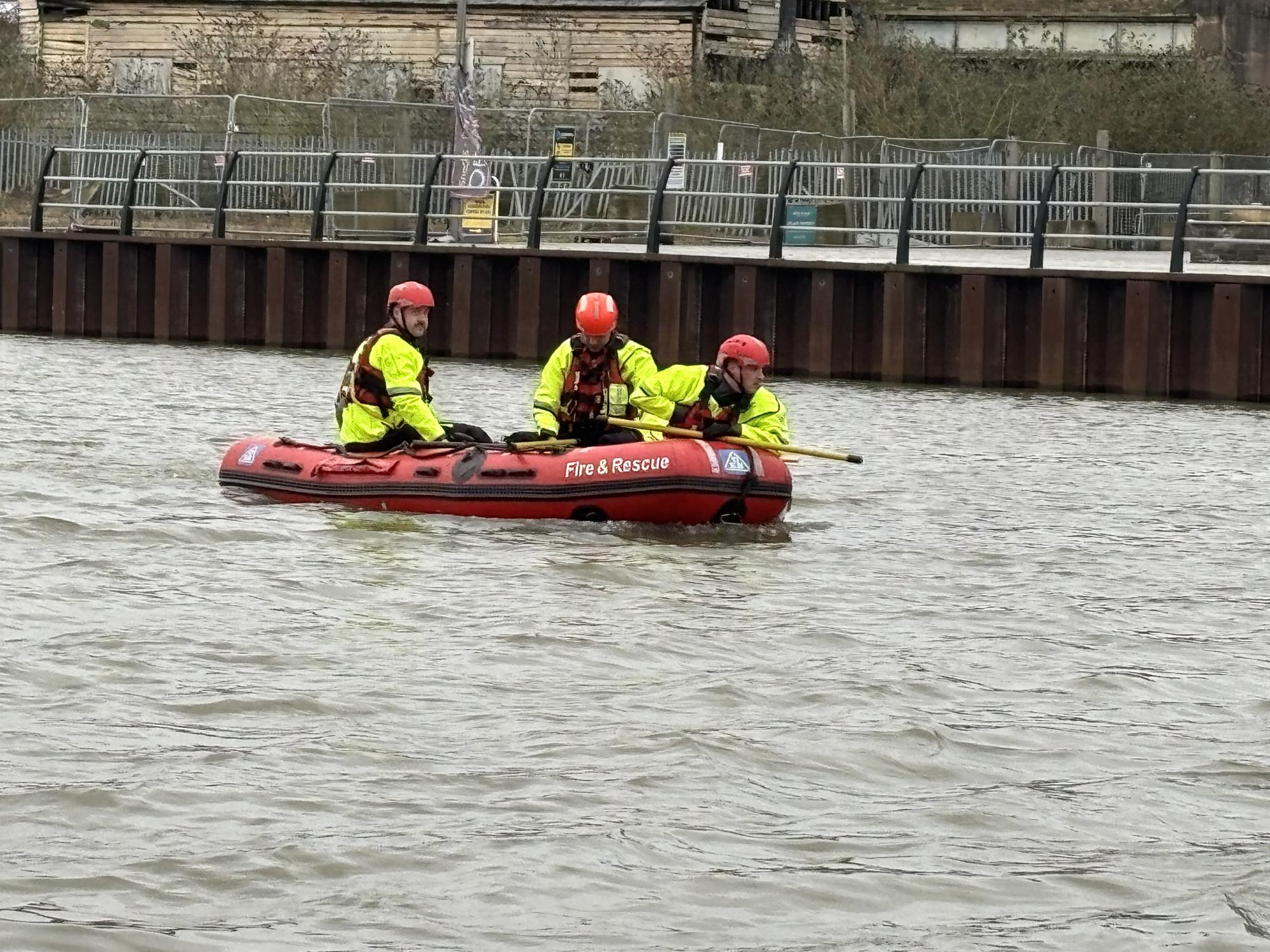 Rescue crews searching for man believed to have fallen into River Nene ...
