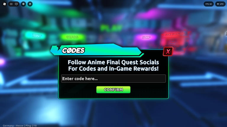 Anime Final Quest [April Fool's] codes (April 2026)