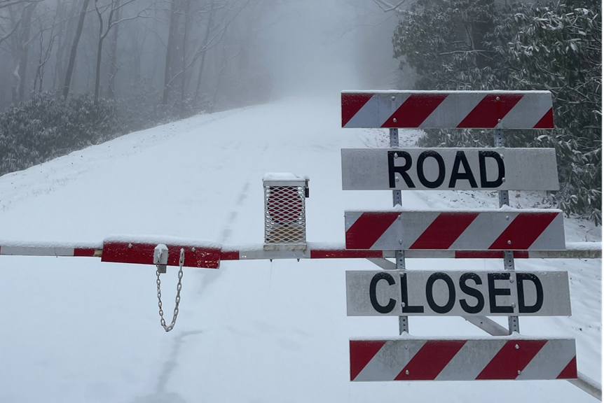 Winter storm leads to preemptive closures along Blue Ridge Parkway