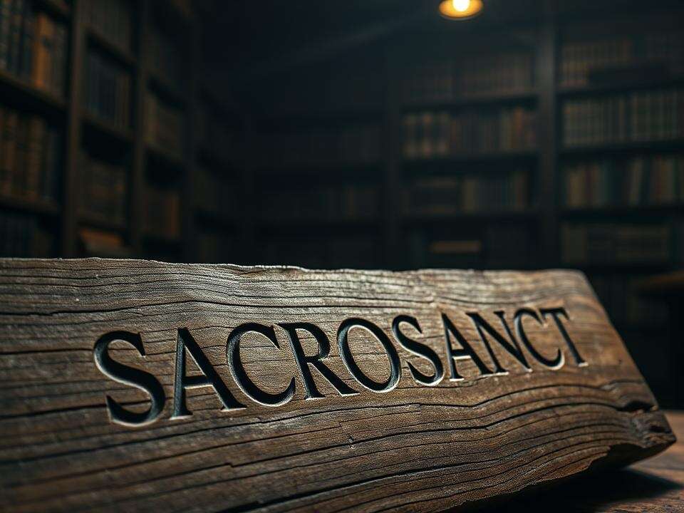 Word of the day: Sacrosanct