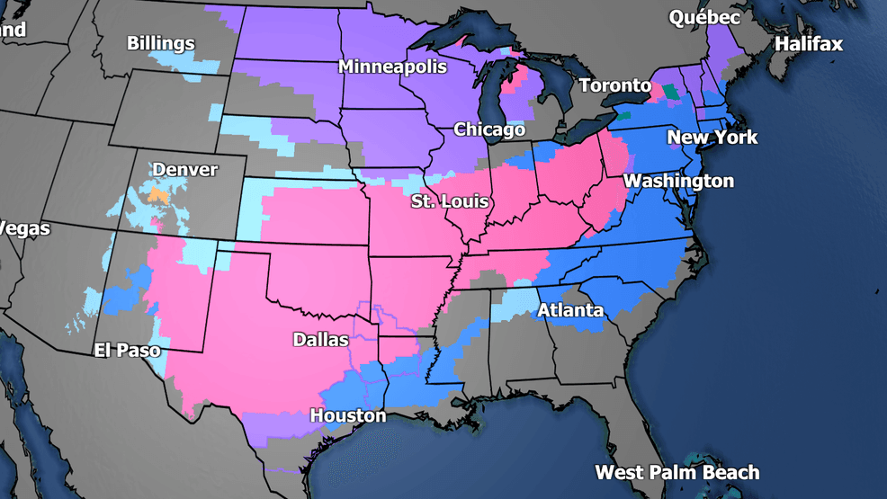 Ice, snow and bitter cold to impact the Southeast this weekend