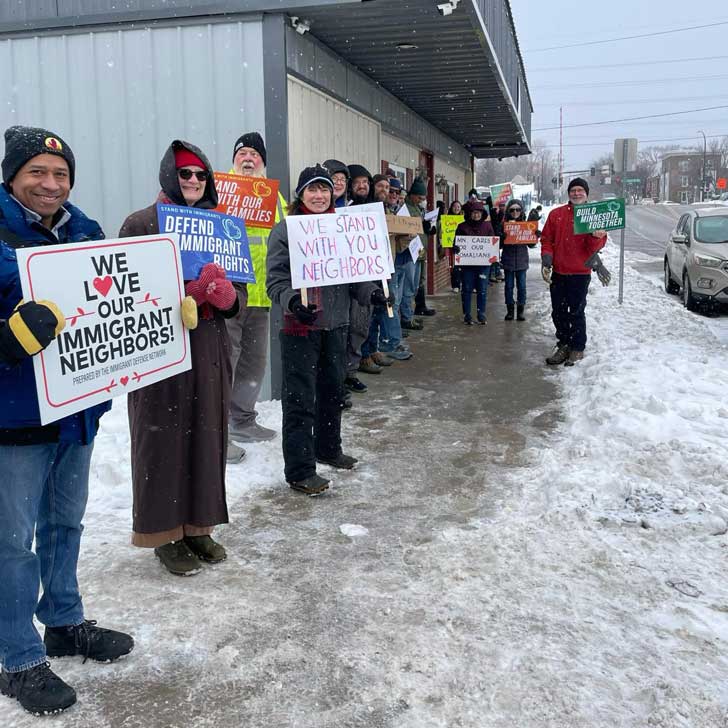 Faith leaders travel to Minnesota from across the country, urging ICE ...