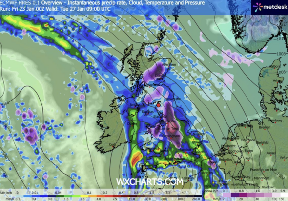 Snow maps show 12 UK cities to miss out as 24 hours of blizzards hammer ...