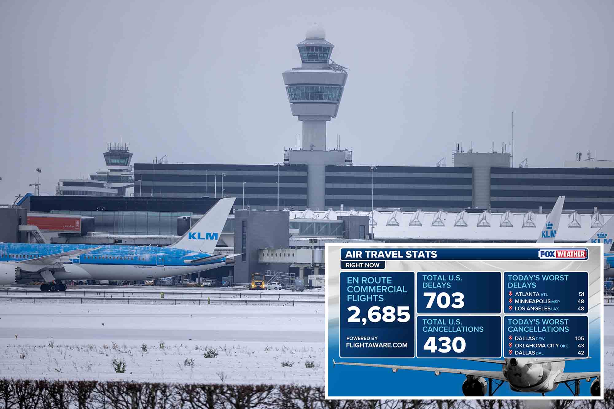 8,000 flights scrapped, adding to travel nightmare as severe winter ...
