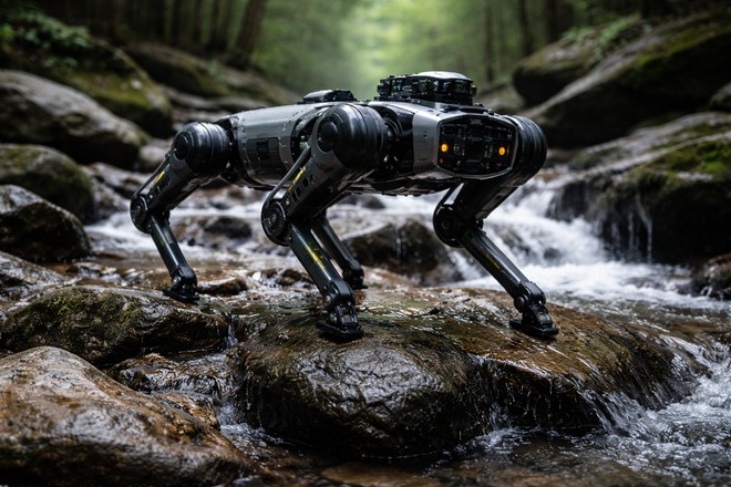 Nessun umano lo guida: il robot cane che impara a camminare da solo