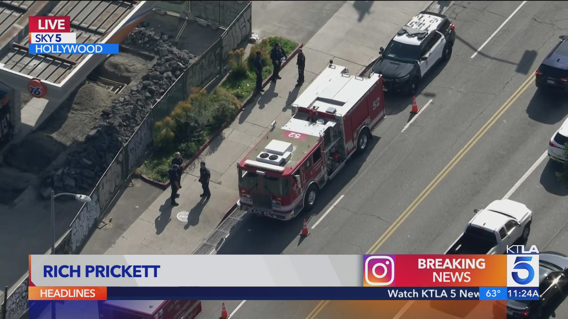 Ambulance hits food delivery robot in Hollywood<br><br>