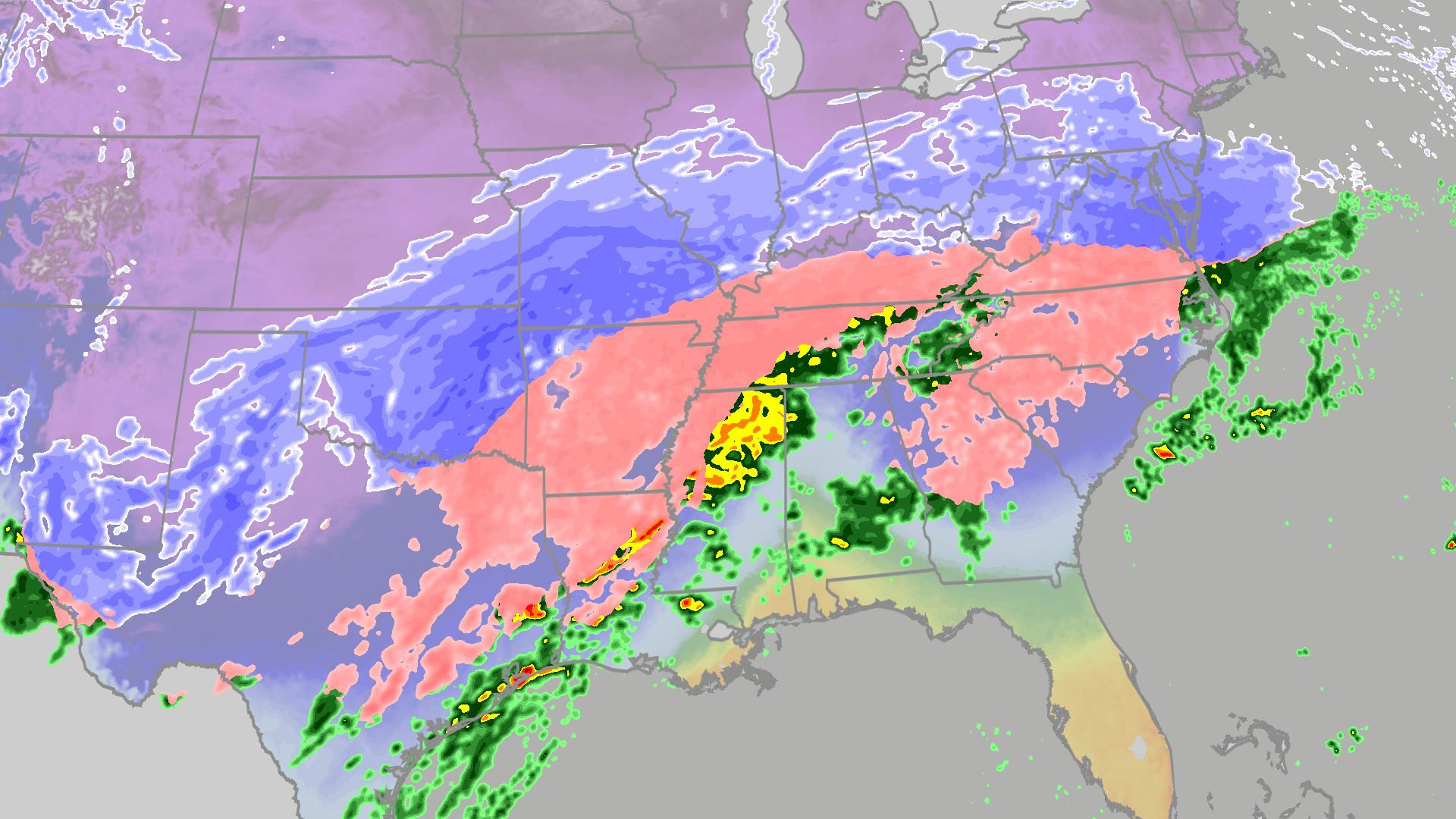 Massive winter storm with damaging ice, heavy snow spreading into the ...