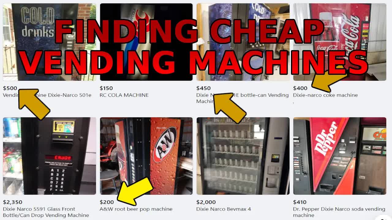 Where to find cheap vending machines (under $500!)