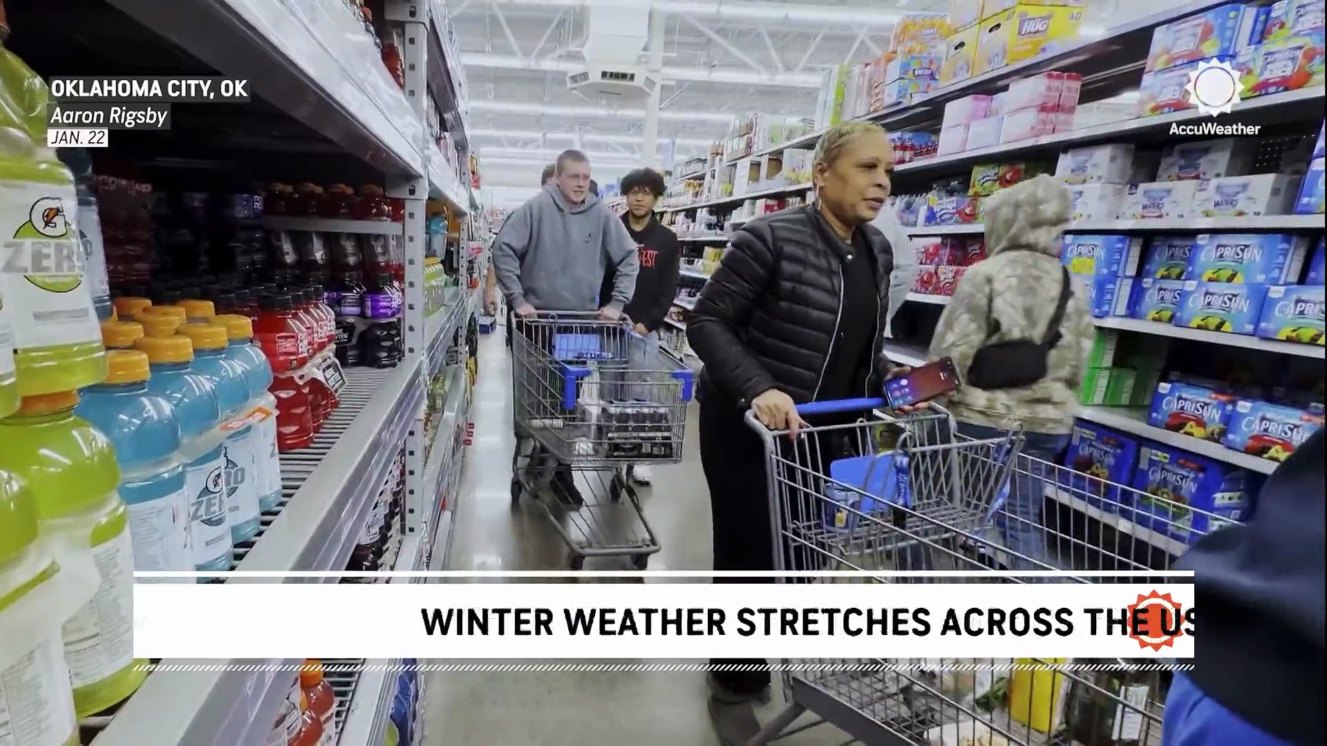Arctic air mass that's leading to major winter storm stretches across ...