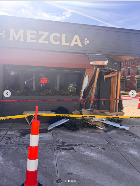 Italian Village restaurant Mezcla closed after car crashes into building