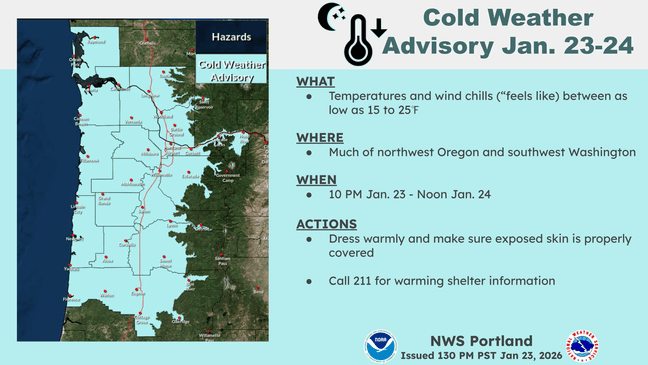 NWS: Cold, dry weather brings threat of frostbite, hypothermia to ...