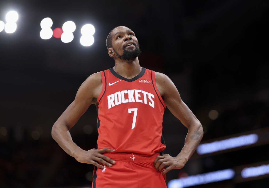 Kevin Durant ruled out for Rockets vs. Pacers due to left ankle sprain