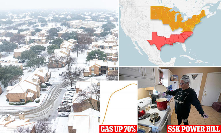 Gas prices leap 70% in just days as Arctic blast bites... leaving ...