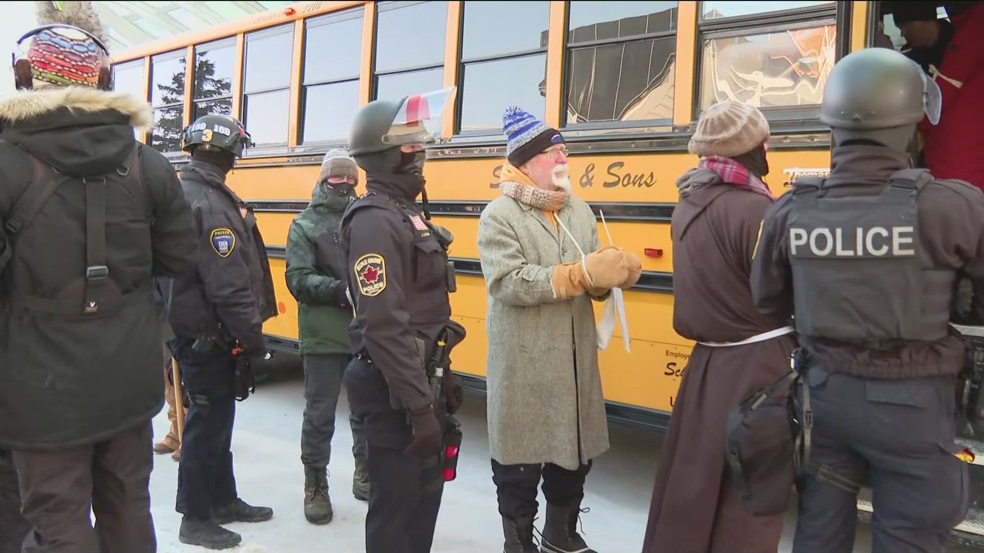 Around 100 clergy members arrested in MSP protest