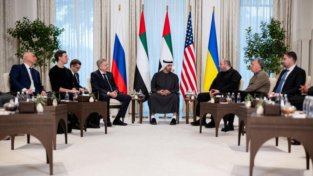US, Ukraine and Russia meet in Abu Dhabi for first trilateral peace talks