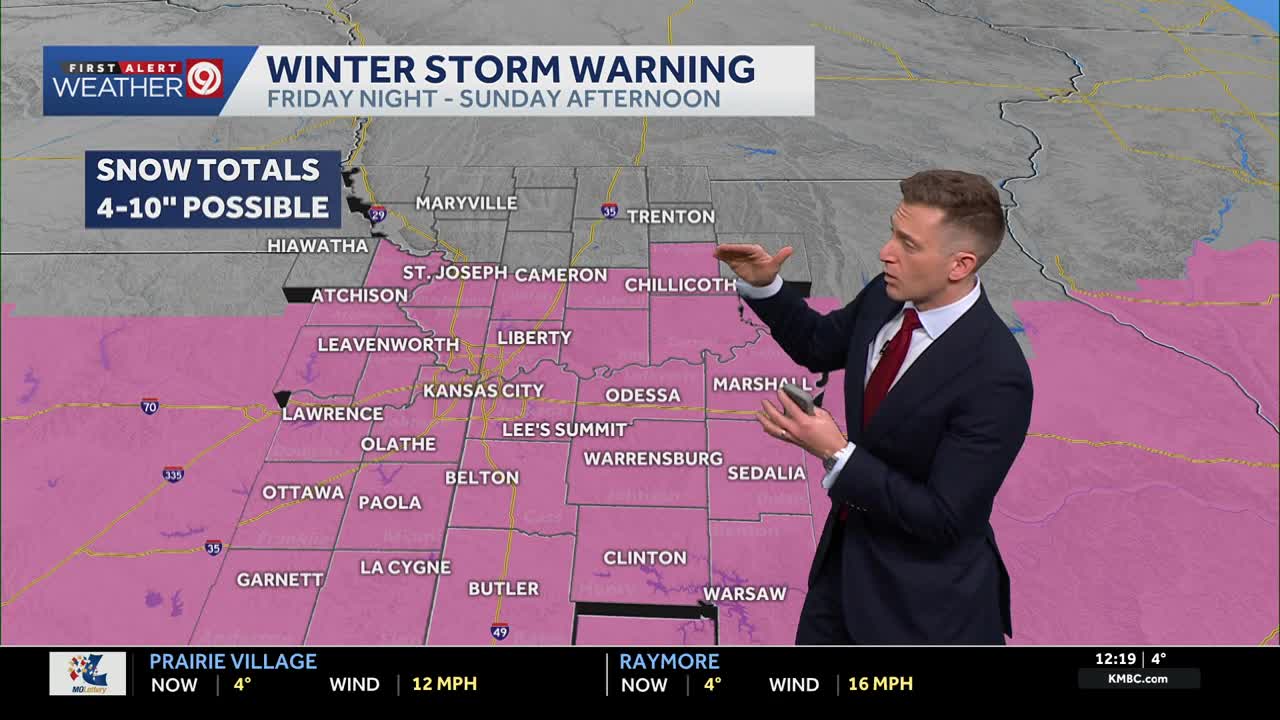 Two rounds of snow heading toward Kansas City | Here's when you'll see it