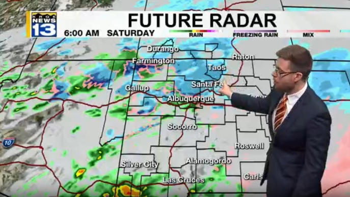 Rain and snow this weekend as winter storm pushes into New Mexico
