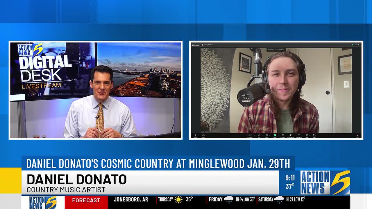 Cosmic country artist Daniel Donato heads to Minglewood Hall