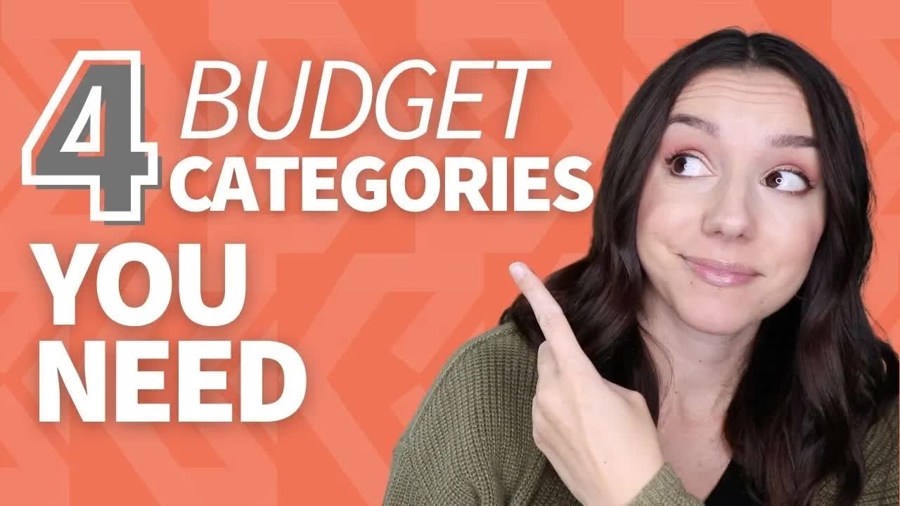 Every budget should have these 4 categories