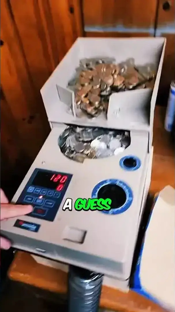 Counting over 900 quarters with a machine!